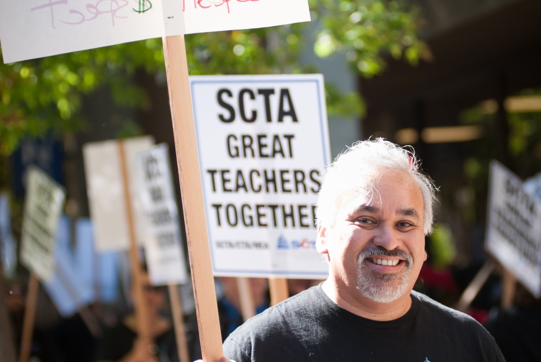 Hundreds of Sac City Teachers Picket Jay Hansen - Sacramento City ...